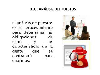 3.3. . ANÁLISIS DEL PUESTOS