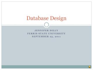 Database Design