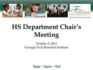 HS Department Chair’s Meeting