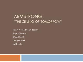 Armstrong “The Ceiling of Tomorrow”