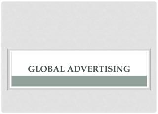 GLOBAL aDVERTISING