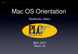 Mac OS Orientation