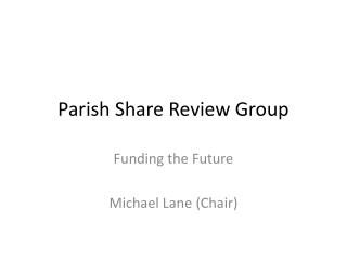 Parish Share Review Group