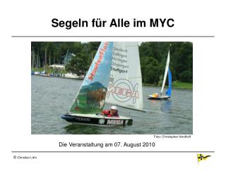 Segeln für Alle im MYC