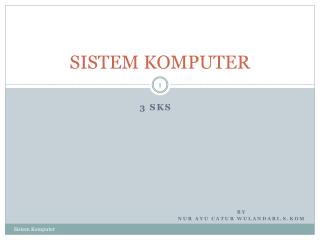 SISTEM KOMPUTER