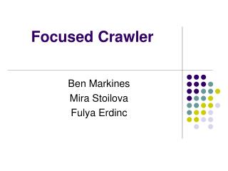 Focused Crawler