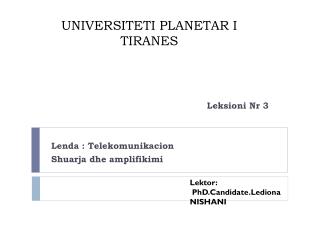 UNIVERSITETI PLANETAR I TIRANES