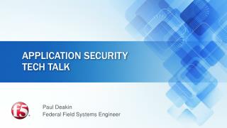 Application Security tech talk