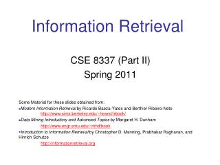 Information Retrieval