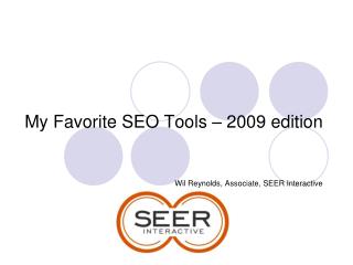 My Favorite SEO Tools – 2009 edition