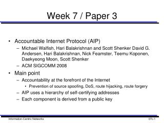 Week 7 / Paper 3
