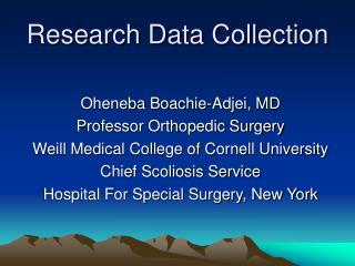 Research Data Collection