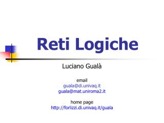 Reti Logiche