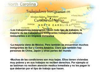 Trabajadores Inmigrantes en Carolina del Norte