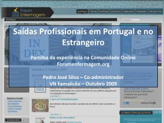 Saídas Profissionais em Portugal e no Estrangeiro