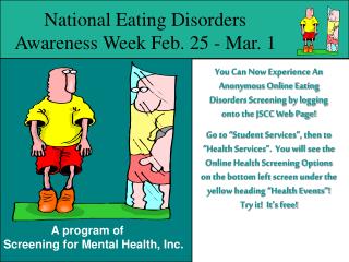 National Eating Disorders Awareness Week Feb. 25 - Mar. 1