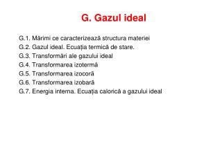 G. Gazul ideal