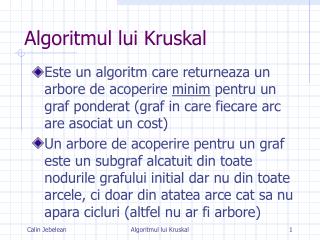 Algoritmul lui Kruskal