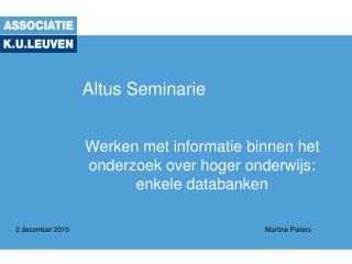 Altus Seminarie