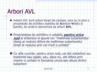 Arbori AVL