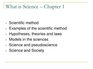 What is Science – Chapter 1