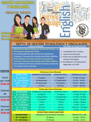 GESTIÓN TECNOLÓGICA Y VINCULACIÓN