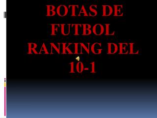 botas de futbol Ranking del 10-1