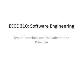 EECE 310: Software Engineering