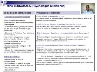 Mina YENKAMALA (Psychologue Clinicienne)