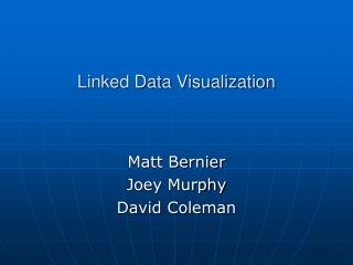 Linked Data Visualization