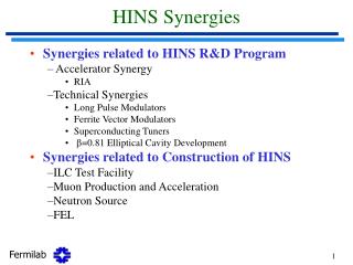 HINS Synergies