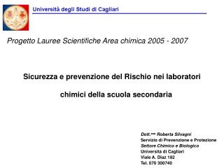 Sicurezza e prevenzione del Rischio nei laboratori chimici della scuola secondaria