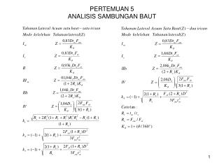 PERTEMUAN 5 ANALISIS SAMBUNGAN BAUT