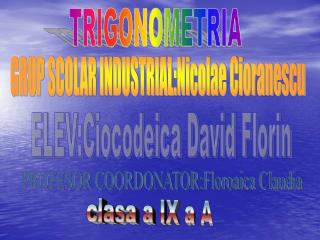 TRIGONOMETRIA