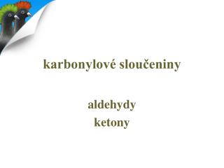 karbonylové sloučeniny