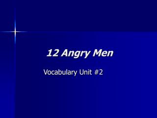 12 Angry Men