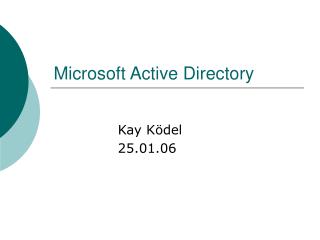 Microsoft Active Directory