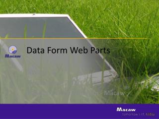 Data Form Web Parts