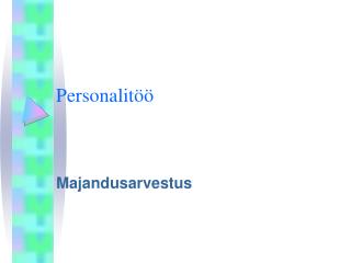 Personalitöö