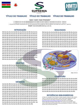 TÍTULO DO TRABALHO TÍTULO DO TRABALHO TÍTULO DO TRABALHO