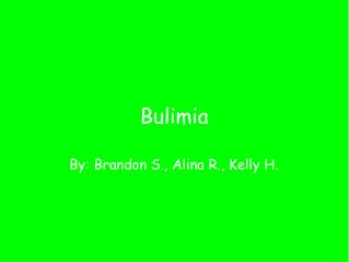 Bulimia