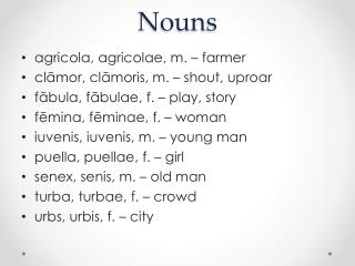 Nouns