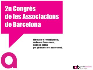 Del primer al segon Congrés de les Associacions