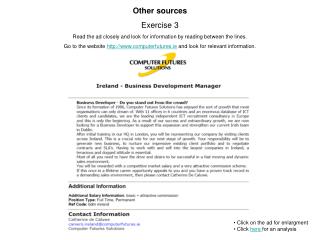 Other sources Exercise 3