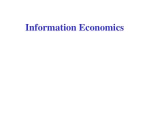 Information Economics