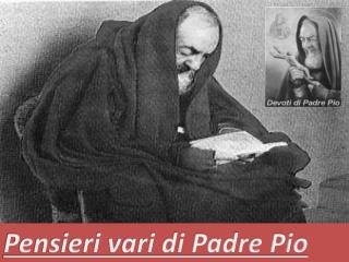 Pensieri vari di Padre Pio