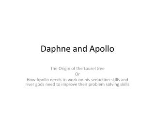 Daphne and Apollo