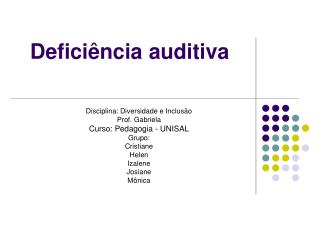 Deficiência auditiva