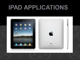 WHAT IS AN APPLICATION?