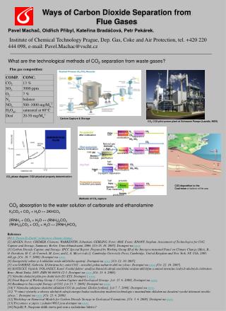 Ways of Carbon Dioxide Separation from Flue Gases